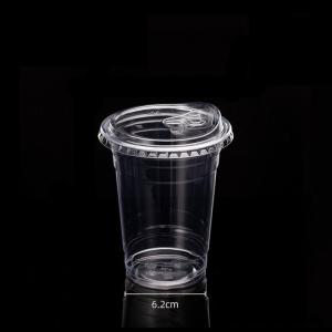 Clear Recyclable Plastic Cups With Lids 16 Oz Disposable For Iced Coffee Juice Cold Drinks 10 Pack Office And Home
