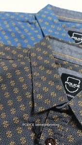 POLICE Kemeja Printing Slim Fit Pria