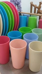 (6 in 1) 12oz PLASTIC TUMBLER / DRINKING TUMBLER / UNBREAKABLE PLASTIC CUP/WATER TUMBLER / BASO 886