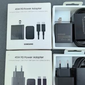 EP-T4510 Samsung 45W PD Charger Super Fast Charging For Galaxy S25 Ultra Plus S24 S23 A56 C55 EU/US/UK Adapter 1.8M Type C Cable