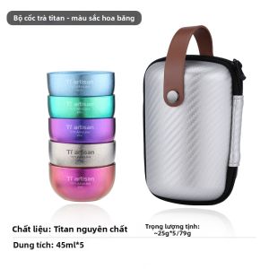 Tiartisan | Tách Trà Hai Lớp Titanium Cách Nhiệt Dùng Cho Văn Phòng Và Du Ngoạn