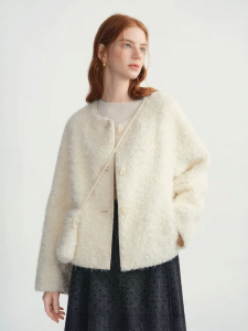 DUSHU | Gentle Eco-friendly Sheepskin-like Short Coat Winter