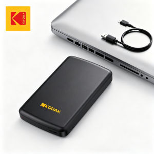 Kodak | Kodak P150 Portable External Hard Drive USB 3.0 1TB 500GB HDD for PC Laptop PS4 Xbox Large Storage Backup Plug and Play