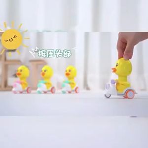 Ivorybaby Mainan Mobil Mobilan Bebek Kuning Kecil Tidak Perlu Baterai