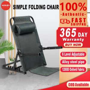 WeBOR Chair Relaxing  For Adult Folding Chair With Back Rest Computer Chair Tatami Office Chair Adjustable Computer Arm Rest Bedchair Folding Recliner