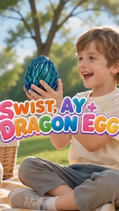 【BUY 1 TAKE 2】 3D Printed Dragon Egg Fidget Toy Stress Relief Decompression Twist Sensory Toy Childrens Puzzle Transformable Slime Ball Easter Idea Birthday Gift for Kids & Adults COD