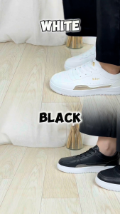 Dans X Lee Cooper Kasut Sneaker Wanita  – Hitam/Putih LCL-0196