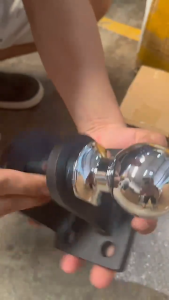 ตุ้มลากหัวบอล 2 ชั้น (ดำ) หางลาก 2 ชั้น หัวบอลลากเทนเลอร์ Tow Bar สลักเสี่ยบ 2 ชั้น หัวบอล 50 mm.ลากเทรลเลอร์