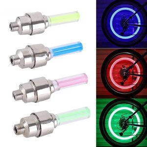Motorcycle Wheel Light Motion Sensor LED Light Waterproof Mini Neon Light Tire Nozzle Valve Cap Light for Car Motorcycle Bicycle