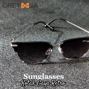 Grey Jack Kacamata Hitam Sunglasses Anti Silau UV400 Polarized Model Kotak Stylish Keren Modis SA 31911