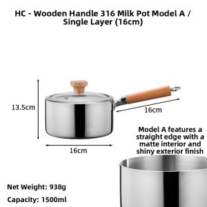 316 Stainless Steel Pot Thickened