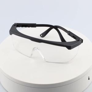 Safety Glasses Clear Anti-Fog Goggles Glasses Protective Eye Wear Industrial Approved Wide-Vision(4 PACK)