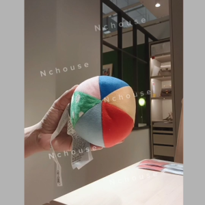 IKEA ลูกบอล ตุ๊กตาผ้า 11 ซม. ของเล่นเด็ก เขย่ามีเสียง ทรงกลม/หลากสี อิเกีย แท้