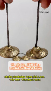 [Amrita] Tingsha Nepal Thủ Công Cao Cấp Chập Cheng – Chũm chọe mini -CXNP27