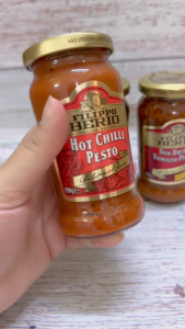 FILIPPO BERIO - Lọ CHILLI / ĐỎ 190g – SỐT PESTO ỚT caʏ / Ý / Hot Chilli Pesto
