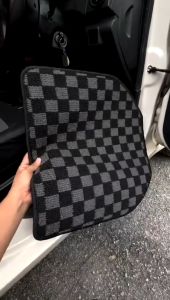 ✨ For Proton Wira ✨ THAI DADU CHESS DICE Floor Mat Universal Car Carpet Car Floor Mat Anti Slip Front 2pcs + Rear 3pcs Thickness 0.5cm Thailand Style Black Red Black Pink Black Blue Black Purple Black Grey Blue Grey Blue Red 格子地毯