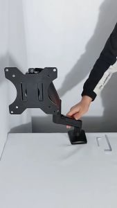 Verge Gas Spring Monitor Arm Desk Mount Full Motion Swivel Monitor Arm VESA Stand with C Clamp Grommet Mounting