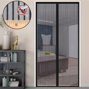 Door Mesh Mosquito Net Mosquito Proof Door Partition Curtain Kitchen Automatically Close Door Screen
