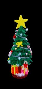 cây thông noel kẽm nhung handmade