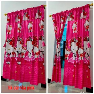 Gorden Hellokitty Pintu Serut Uk 100X200 Korden Poni Tali Samping