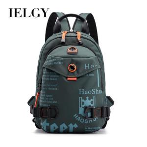 IELGY กระเป๋าเป้แฟชั่นอเนกประสงค์กระเป๋าแมสเซ็นเจอร์สะพายไหล่ข้างเดียวผ้าไนลอนลำลอง