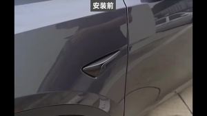 Carbon Fiber ABS Side Camera Leaf Board Cover For Tesla Model Y Juniper Model 3 Highland 2025 2026 Car Exterior Accessories