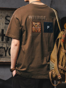 Retro American Style Ethnic T-Shirt Mens Cotton