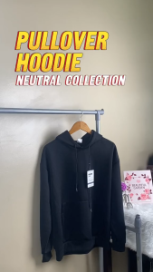 Kanvas Pullover Hoodie Jacket for Men & Women w/ Drawstring & Pocket Mens Plain Sweater Longsleeve Sweatshirt Dark Gray