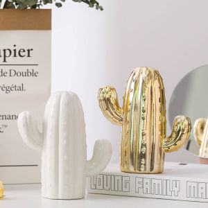Cactus Shaped Piggy Bank Home Decor
