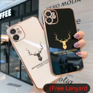 PROMO Case Tecno Spark 20 / 20c / Spark GO 2024 Silicone Softcase Plating Deer