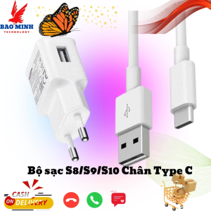 Bộ sạc nhanh Sa.m.sung USB- C 18W cho S8/S9/S10/A20 /A50 /A70/A71/A80/M30/M51...