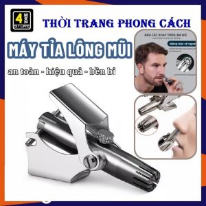 Dụng Cụ Cắt Tỉa Lông Mũi Cao Cấp Bằng Thép Không Gỉ Lưỡi Sắc Bén An Toàn Khi Sử Dụng - Máy Tỉa Lông Mũi Cầm Tay Có Thể Rửa Sạch Tiện Lợi