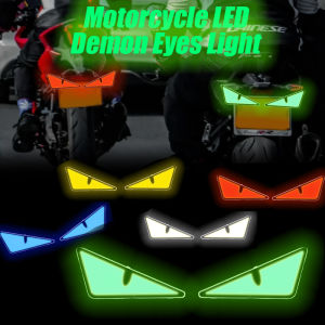 Universal Motorcycle LED Triangle Demon Eyes Light 12V Decorative Lights Waterproof LED Headlight Motorcycle Modification Accessories