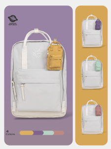 Canvas Republic Student Backpack Outdoor Travel Durable Polyester Fiber Youth School Bag Fashionable Versatile Medium Size Zipper Closure