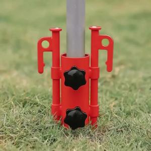 1/2Pcs Adjustable Windproof Tent Pole Fixing Pipe Outdoor Camping Awning Rod Fixed Support Accessories