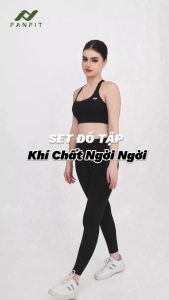 Quần legging thể thao tập Gym Yoga Pilates không đường may giữa nhạy cảm FFLG002