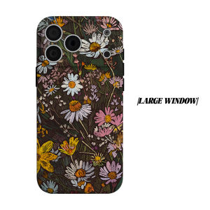 Vintage Wildflower Phone Case for iPhone 18 17 16 15 14 13 12 11 Air Pro Max Plus Double-layer Cover