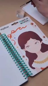 Mideer Makeup Manual thiết kế thời trang trang điểm tô màu cho bé 3 4 5 6 7 tuổi