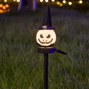 BEAUTY IN THE LIGHT | Halloween Themed Pumpkin Lantern Solar Ground Light