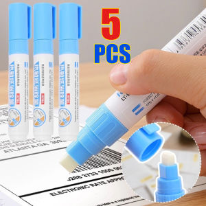 5Pcs Security Privacy Protection Thermal Paper Correction Fluid Pens Portable Thermal Paper Eraser Pen for Bank Cards Express Shipping Labels
