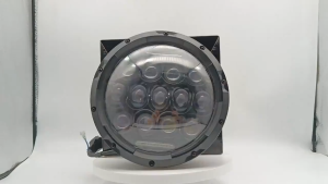 MOFOX F1 7 Inch Round Head Lights Motorcycle Headlight 75W Hi/Lo Beam DRL Car Harley Off-road Modified Headlight For Wrangler Davidson Accessories Car Headlight cafe racer headlight