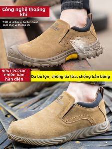 DINGGU | Giày Bảo Hộ Lao Động Mũi Thép Chống Đâm Xuyên Chống Va Đập Nhẹ Dành Cho Mùa Đông