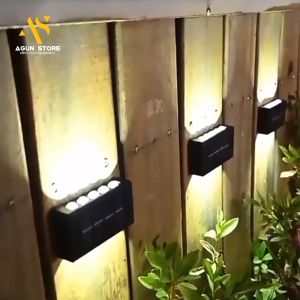 Lampu Dinding Tembok Taman Tenaga Surya Cob Sensor Light LED Solar Lamp Dinding Outdoor