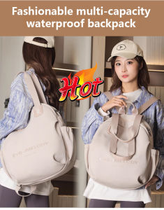 Multi-purpose simple and fashionable backpack / Womens large capacity shoulder bag