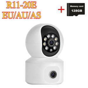 4MP Baby Monitor 2K WiFi PTZ Camera Dual Screen Auto Tracking Night Vision Indoor Home Security IP CCTV Surveillance Camere