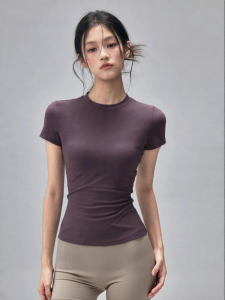 Quick-Drying Slimming High-Elastic Short Sleeve Thin Sport T-Shirt