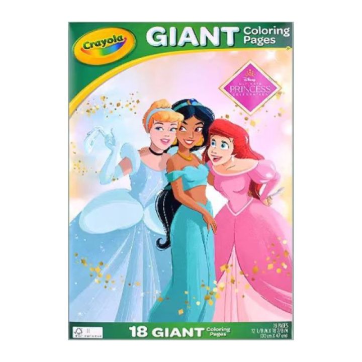 Crayola Disney Princess Giant Coloring Pages 18 Coloring Pages T