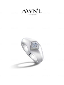 Mens Light Luxury Designed Finnish Spectral Stone Ring