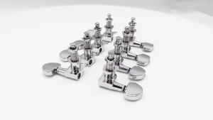 Guitar Tuning Pegs 6pcs Machine Heads Tuners Set for Acoustic Electric Guitar with Screws