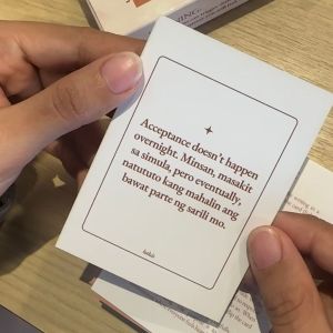 【2 Sets】Comfort Cards Mental Health Tagalog: Kwentuhang Mental Health Deep Conversations 60 Questions + Motivational Quote Comfort Cards Game English